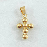 Dije Cruz Esferas Consecutivas 0.8gr / 2.4cm / Oro 18K