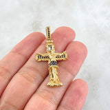 Dije Cruz Señor de Los Milagros 5.6gr / 4.4cm / Oro 18K