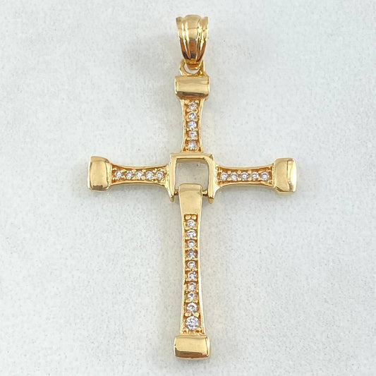 Dije Cruz Movil 2.35gr / 3.9cm / Oro 18K