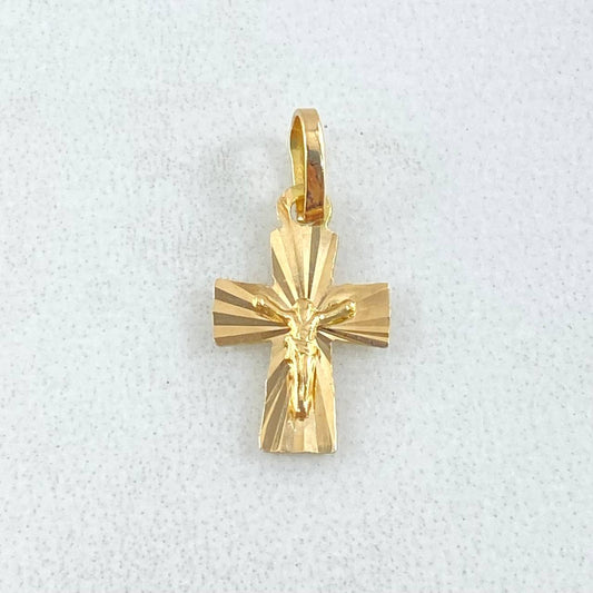 Dije Cruz Cristo 0.6 g / 1.05 cm Oro Amarillo 18K