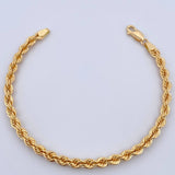 Pulso Lazo 5.05gr / 19.3cm / 4.1mm Oro Amarillo +3 18K &