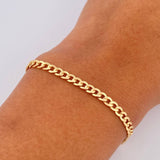 Pulso Cubano 2.4gr / 19.1cm / 3.1mm Oro Amarillo +1 18K &