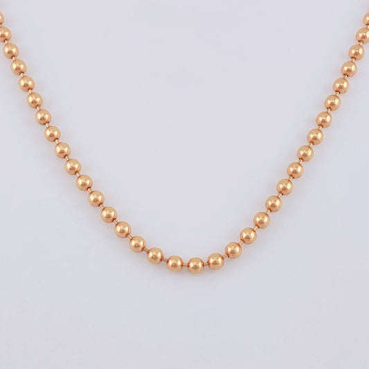 Cadena Militar 10 g / 61 cm / 2 mm Oro Rosa 18K