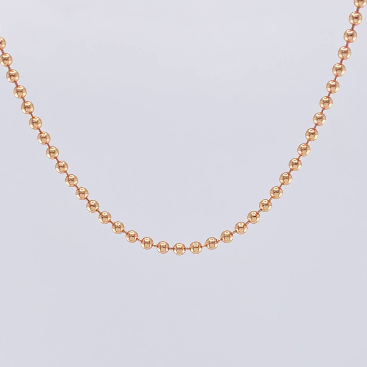 Cadena Militar 10 g / 61 cm / 2 mm Oro Rosa 18K