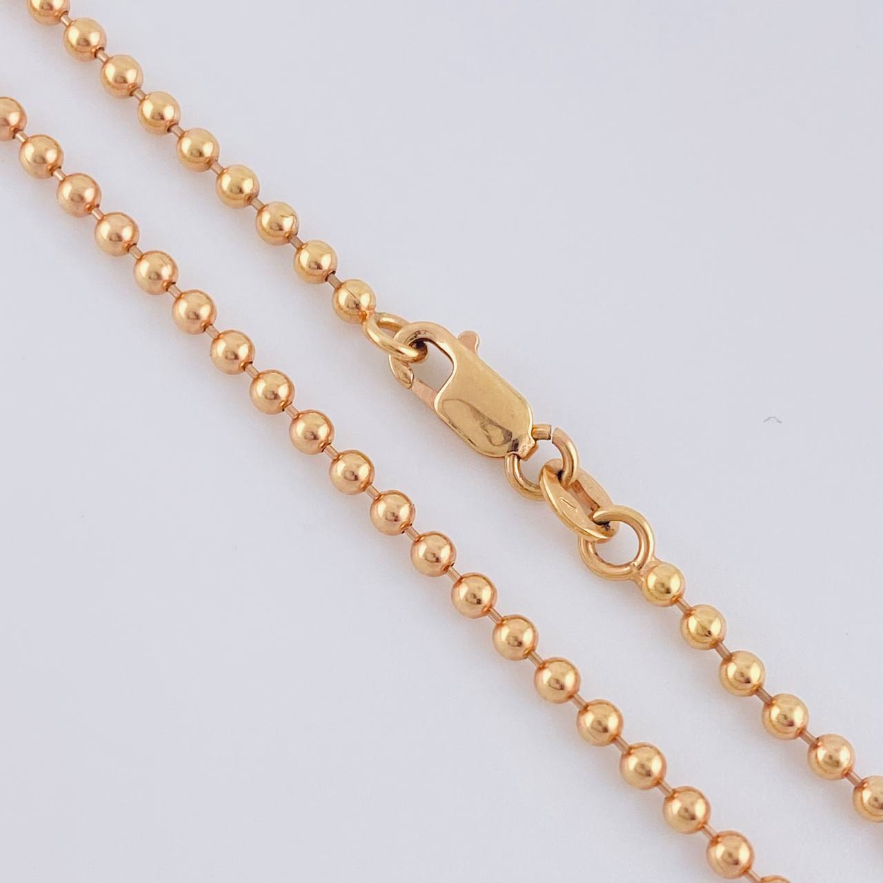 Cadena Militar 10 g / 61 cm / 2 mm Oro Rosa 18K