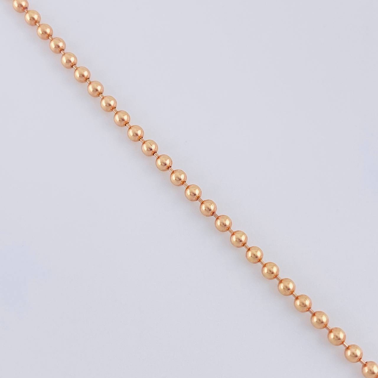 Cadena Militar 10 g / 61 cm / 2 mm Oro Rosa 18K