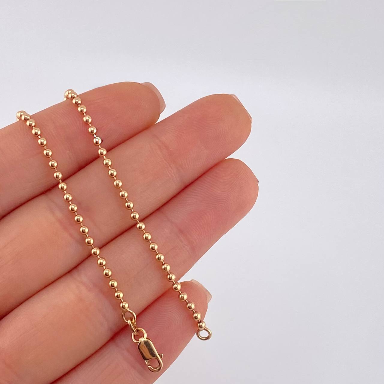 Cadena Militar 10 g / 61 cm / 2 mm Oro Rosa 18K