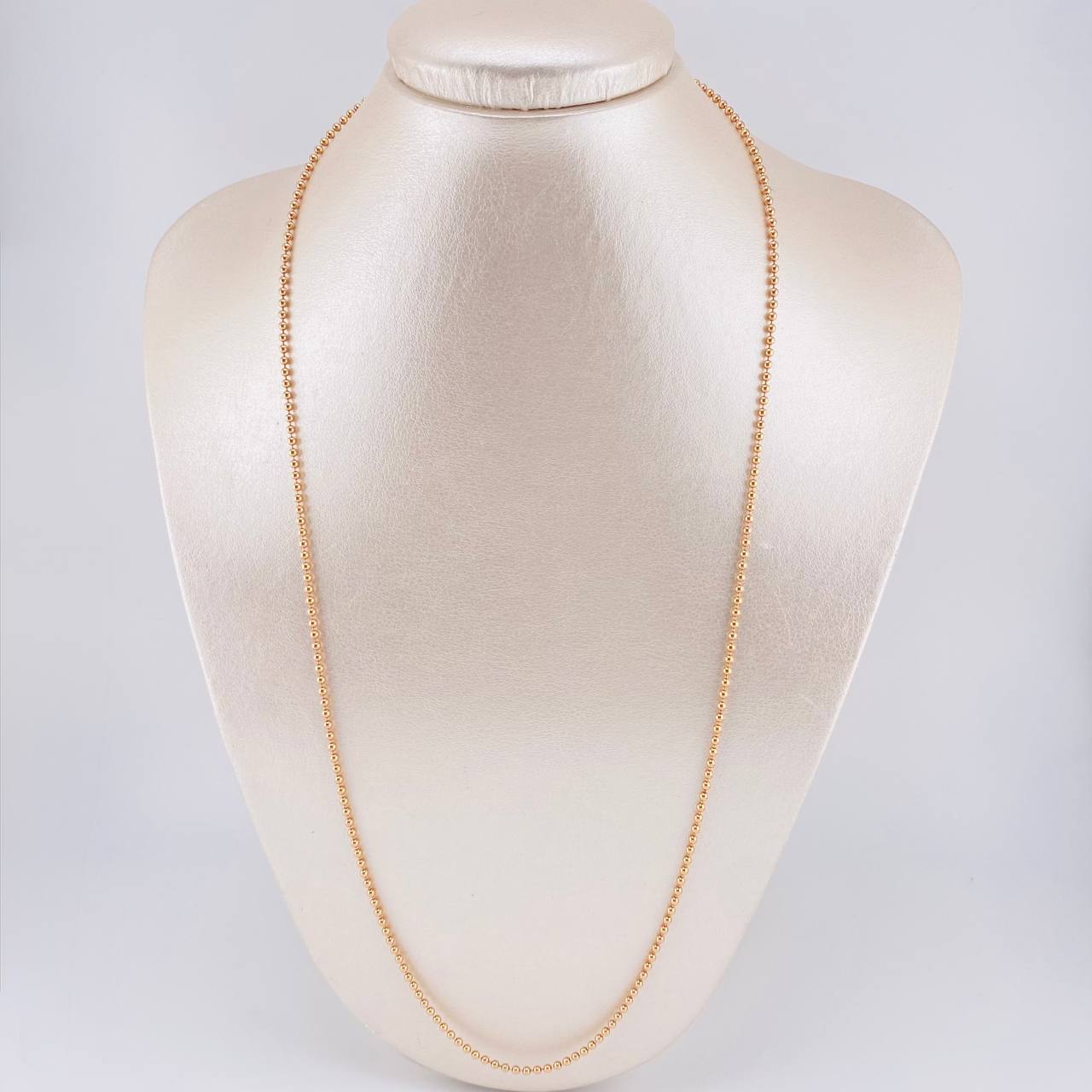 Cadena Militar 10 g / 61 cm / 2 mm Oro Rosa 18K