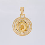 Dije Medalla Letra Q 4.65 g / 3 cm Oro Amarillo 18K