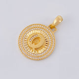 Dije Medalla Letra Q 4.65 g / 3 cm Oro Amarillo 18K