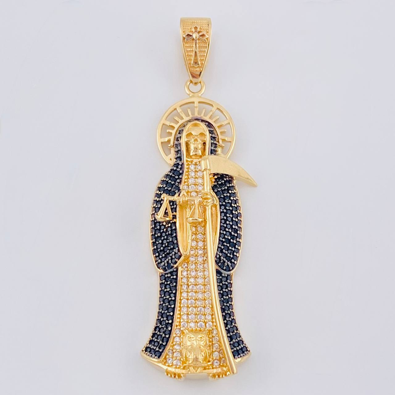 Dije Santa Muerte 15.4 g / 6.5 cm Oro Amarillo 18K