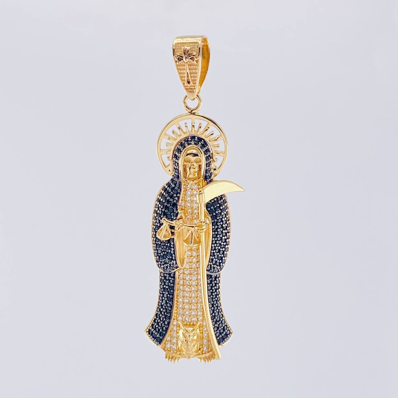 Dije Santa Muerte 15.4 g / 6.5 cm Oro Amarillo 18K