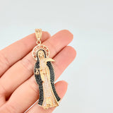 Dije Santa Muerte 15.4 g / 6.5 cm Oro Amarillo 18K