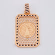 Dije Marco San Benito Movil 18.85 g / 6 cm Oro Rosa 18K