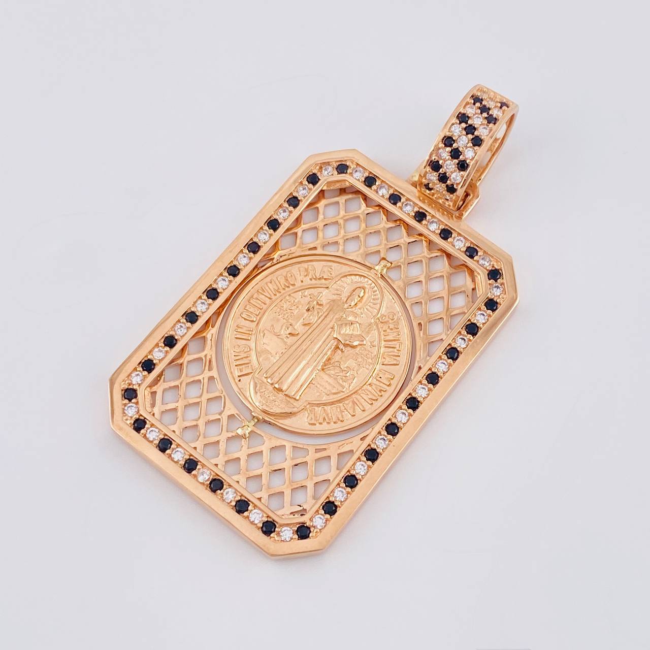 Dije Marco San Benito Movil 18.85 g / 6 cm Oro Rosa 18K
