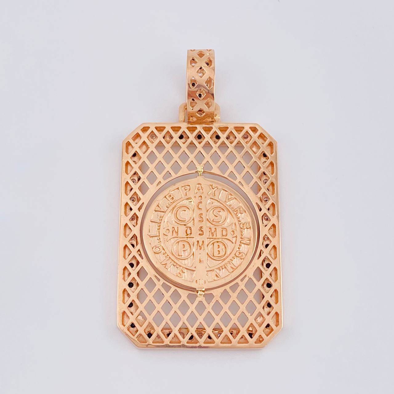 Dije Marco San Benito Movil 18.85 g / 6 cm Oro Rosa 18K