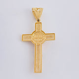 Dije Cristo San Benito 12.15 g / 6.5 cm Tres Oros 18K