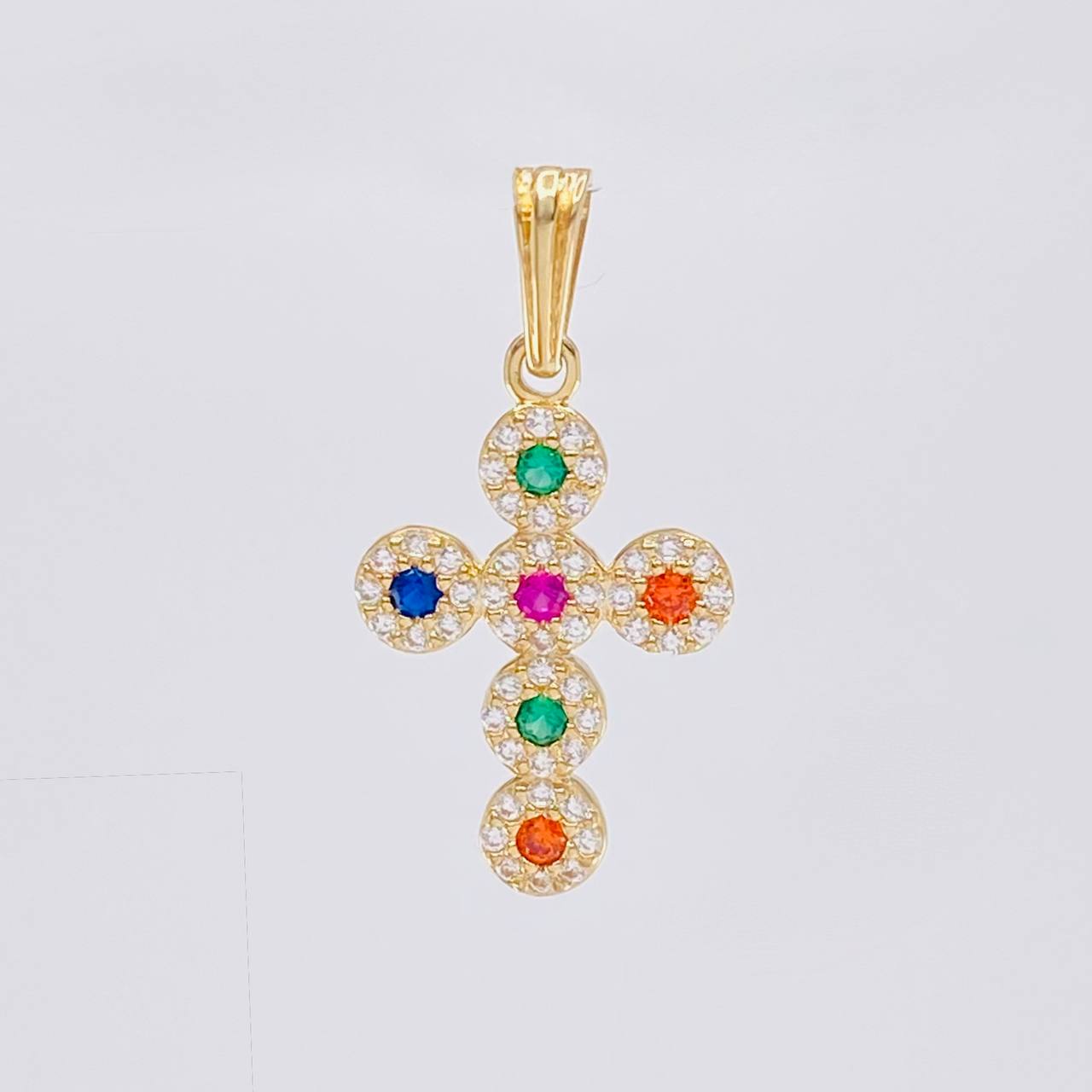 Dije Cruz Tupida 1.55 g / 2.5 cm Oro Amarillo 18K