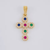 Dije Cruz Tupida 1.55 g / 2.5 cm Oro Amarillo 18K