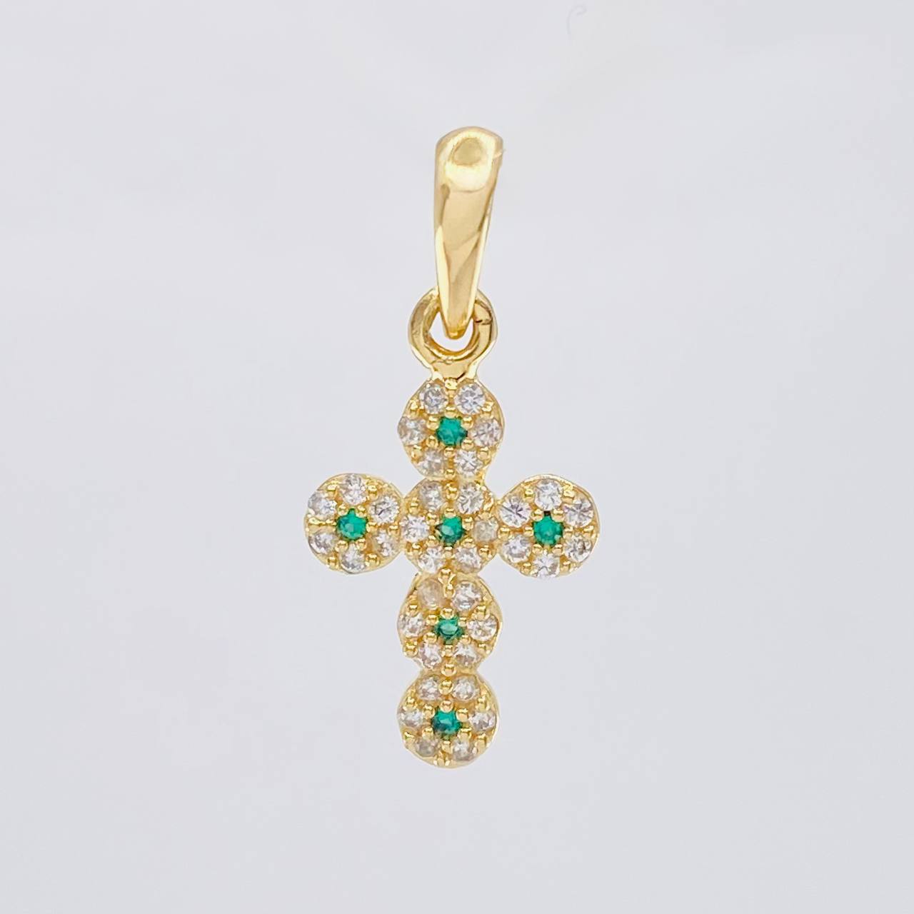 Dije Cruz Tupida 1.85 g / 2.5 cm Oro Amarillo 18K
