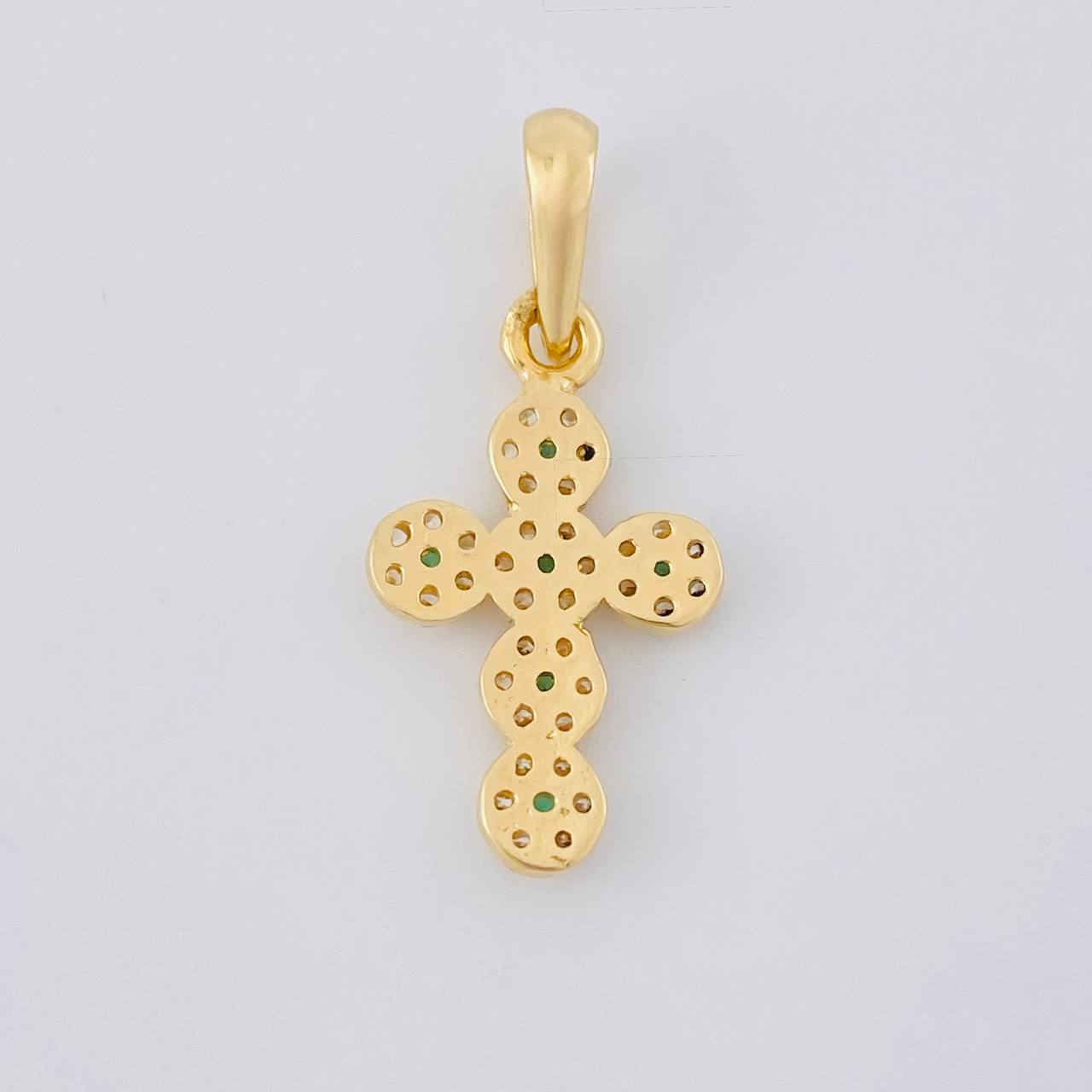 Dije Cruz Tupida 1.85 g / 2.5 cm Oro Amarillo 18K