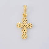 Dije Cruz Tupida 1.85 g / 2.5 cm Oro Amarillo 18K