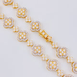 Cadena Trebol Estrellada 35.95 g / 46 cm / 9.9 mm Oro Amarillo 18K