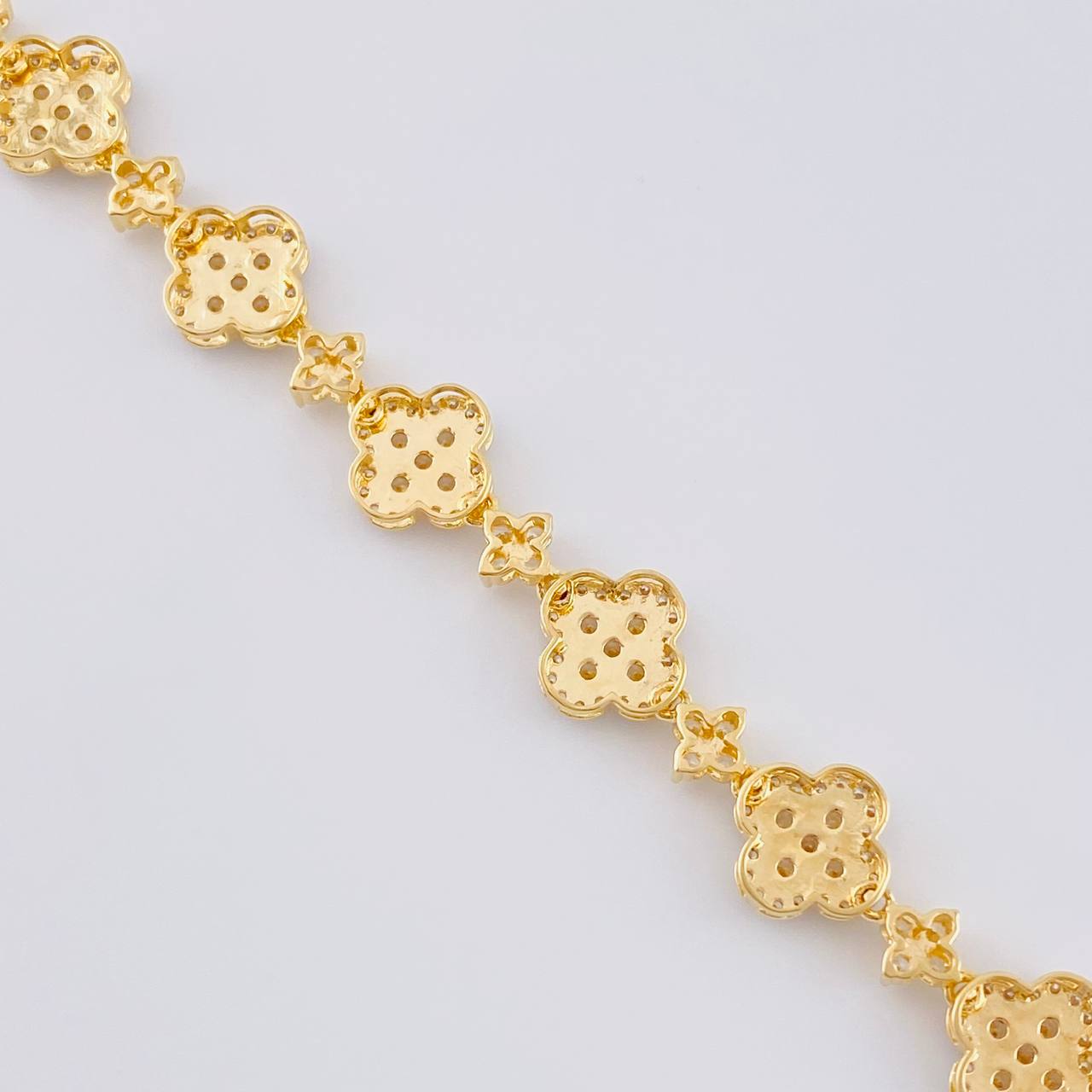 Cadena Trebol Estrellada 35.95 g / 46 cm / 9.9 mm Oro Amarillo 18K