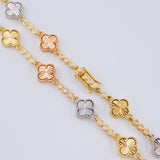 Cadena Burbujas De Trebol Diamantada 28.7 g / 51.5 cm / 9.3 mm Tres Oros 18K