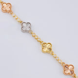 Cadena Burbujas De Trebol Diamantada 28.7 g / 51.5 cm / 9.3 mm Tres Oros 18K