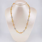 Cadena Burbujas De Trebol Diamantada 28.7 g / 51.5 cm / 9.3 mm Tres Oros 18K