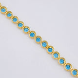 Pulso Tenis Esférerico 8.75 g / 18 cm / 4.2 mm Oro Amarillo 18K