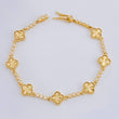 Pulso Burbujas De Trebol Diamantado 10.9 g / 19.5 cm / 9.1 mm Oro Amarillo 18K