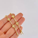 Pulso Burbujas De Trebol Diamantado 10.9 g / 19.5 cm / 9.1 mm Oro Amarillo 18K