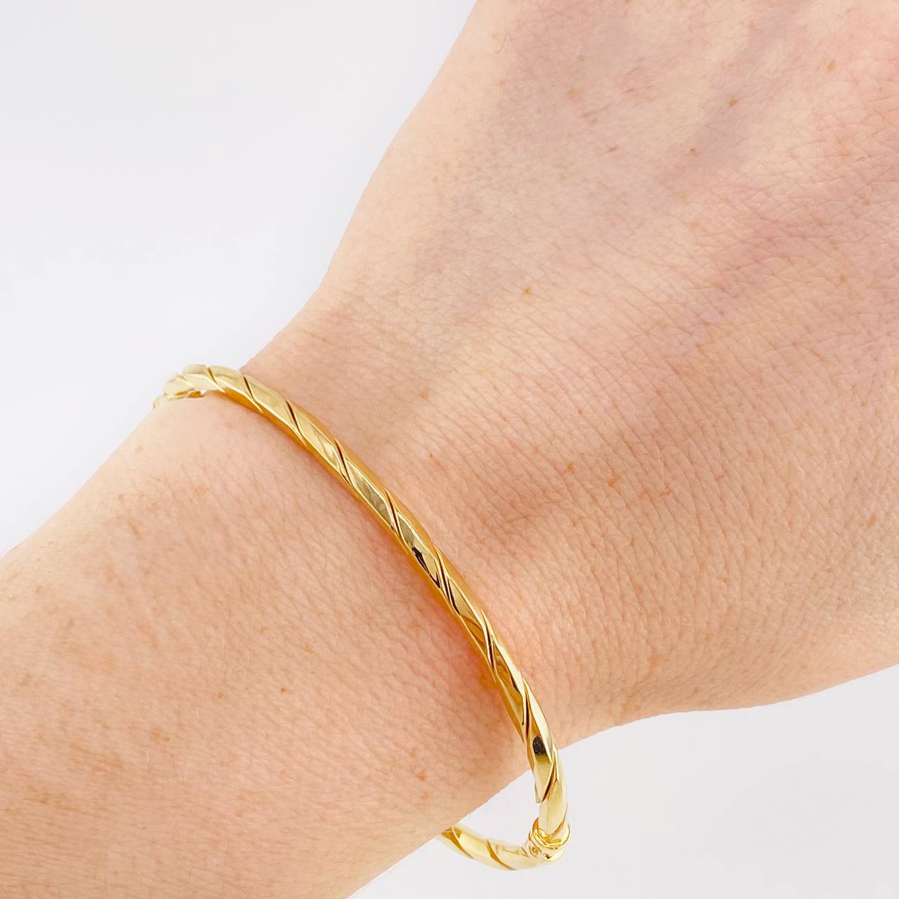 Pulso Aro Espiral 4 g / 19.3 cm / 3 mm Oro Amarillo 18K
