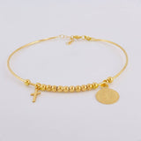 Pulso Aro Bolas San Benito 4.05 g / 18.3 cm / 3 mm Oro Amarillo 18K