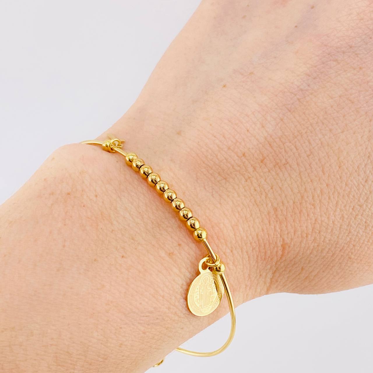 Pulso Aro Bolas San Benito 4.1 g / 18.5 cm / 3 mm Oro Amarillo 18K