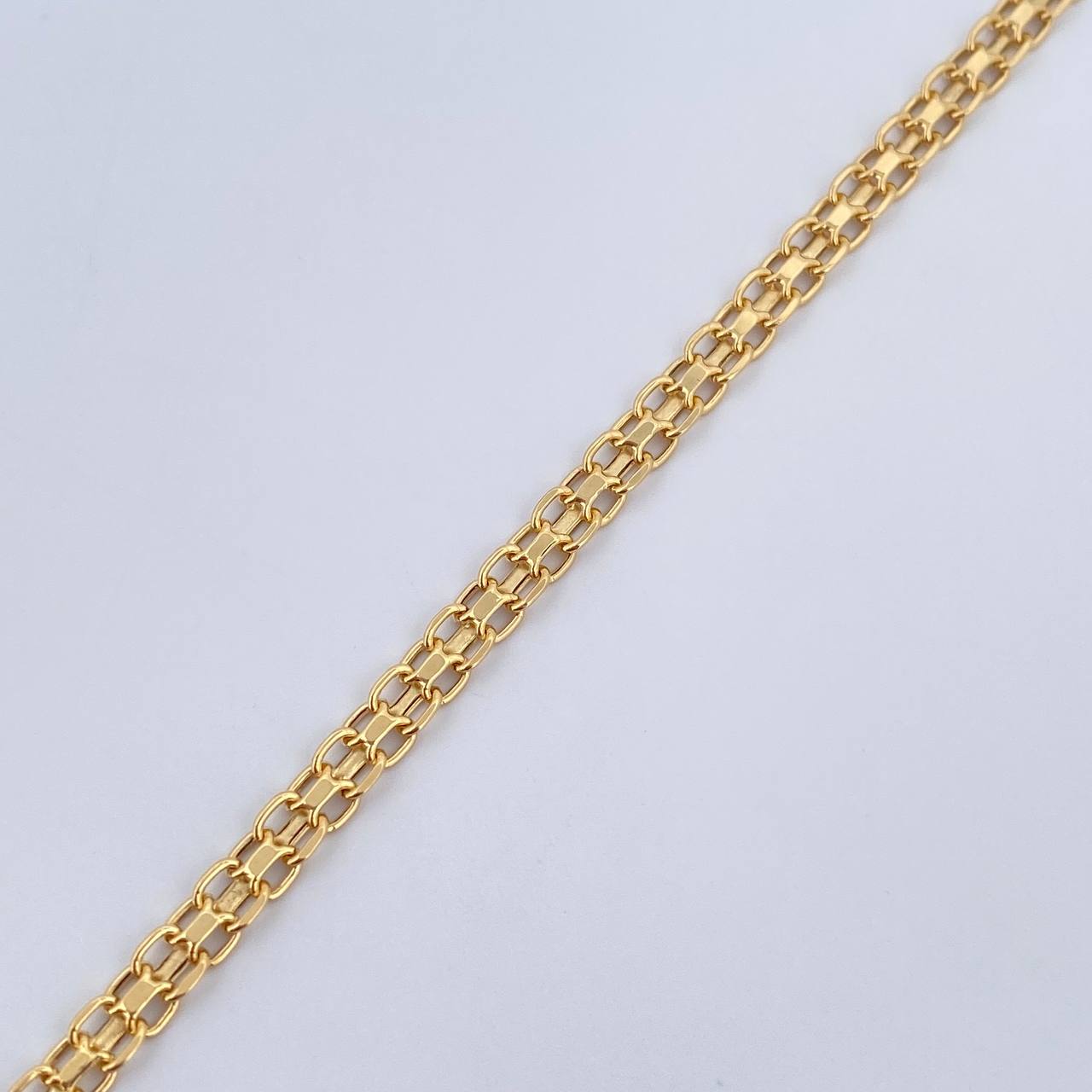 Pulso Chino 2.5gr / 20.1cm / 3mm Oro Amarillo +1 18K &