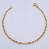 Pulso Chino 2.45gr / 19.3cm / 2.1mm Oro Amarillo +1 18K &