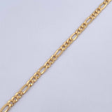 Pulso Figaro 2.2gr / 19cm / 3mm Oro Amarillo +1 18K &