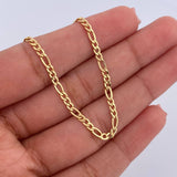 Pulso Figaro 1.4gr / 19.3cm / 2.2mm Oro Amarillo +1 18K &