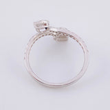Anillo Enredadera Diamantes 0.63pts Diamantes 63pts 2.3g / T6 3/4 Oro Blanco 18K