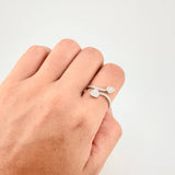 Anillo Enredadera Diamantes 0.63pts Diamantes 63pts 2.3g / T6 3/4 Oro Blanco 18K