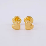 Topos Corazón Diamantado 0.5g / 5.15mm Oro Amarillo 18K