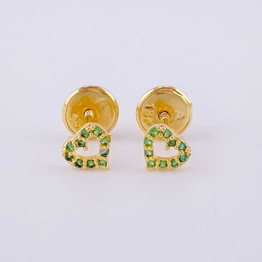 Topos Corazón Silueta 0.55g / 4.55mm Oro Amarillo 18K