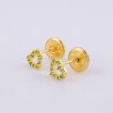 Topos Corazón Silueta 0.55g / 4.55mm Oro Amarillo 18K