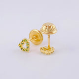 Topos Corazón Silueta 0.55g / 4.55mm Oro Amarillo 18K