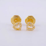 Topos Corazón Silueta 0.55g / 4.55mm Oro Amarillo 18K