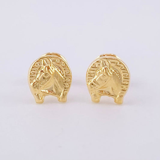 Topos Herradura Caballo 0.6g / 7.4mm Oro Amarillo 18K