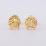 Topos Herradura Caballo 0.65g / 7.4mm Oro Amarillo 18K